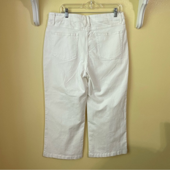 Draper James White Flare Wide Leg Jeans - Picture 2 of 6